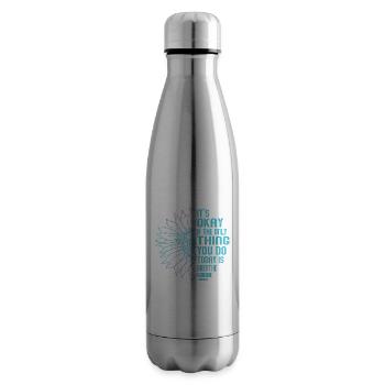 Sensibilisation à la prévention du suicide - Bouteille isotherme - argent clair - Droite