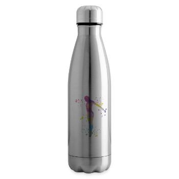 Diving, Synchronized Diving, Artistic Jumping - Insulated Water Bottle - silver - Right