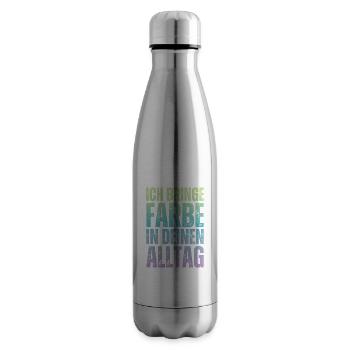 I Bring Paint Painter Dad Varnisher - Insulated Water Bottle - silver - Right