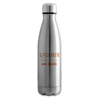 velo cycliste deux roues une liberté v - Bouteille isotherme - argent clair - Droite