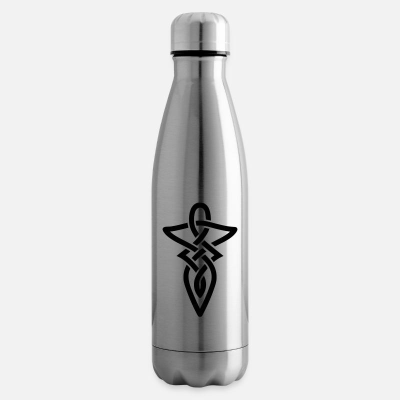 viking_knot_a_1c - Insulated Water Bottle - silver