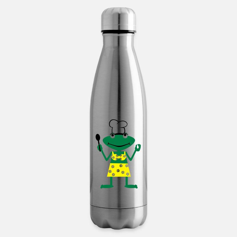 Cook frog - Isolierflasche - Lightsilver