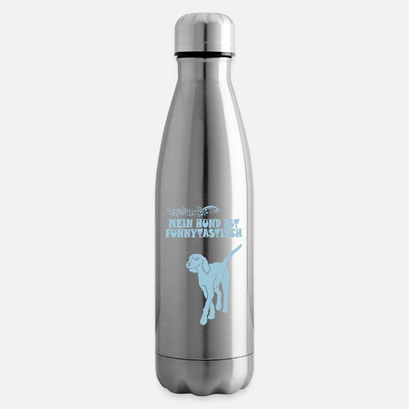 Bracke chien - Bouteille isotherme - argent clair