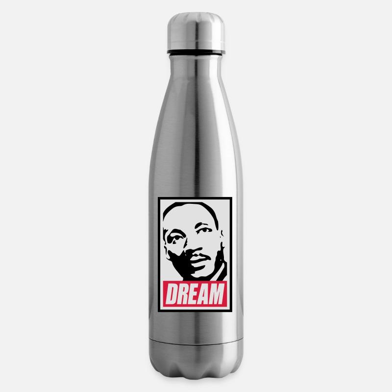 Obey x Dream MLK - Bouteille isotherme - argent clair