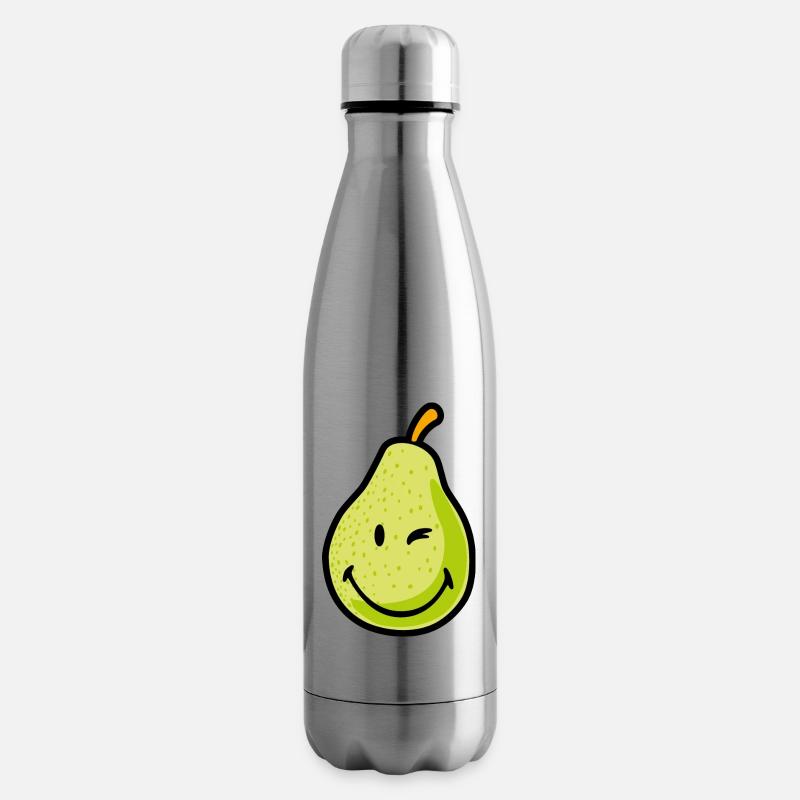Smiley Pear - Isolierflasche - Lightsilver