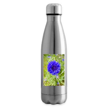 bluebottle also cornflower Kornblume Zyane - Isolierflasche - Lightsilver - Rechts