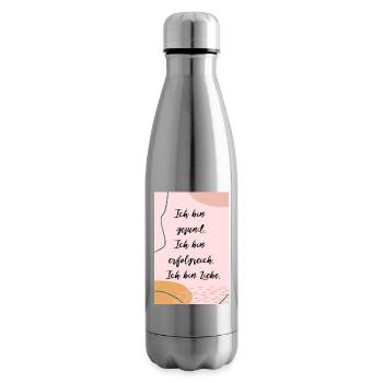 Ich bin gesund. Ich bin erfolgreich... 01-01-a03 - Isolierflasche - Lightsilver - Rechts