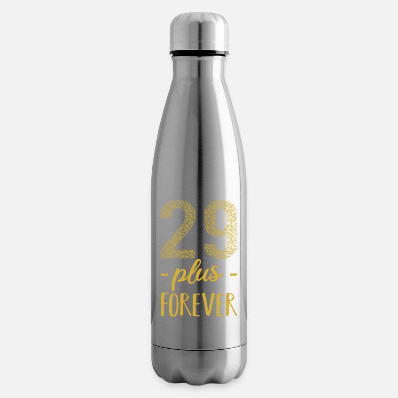 29 plus forever - 29 + Geburtstag - Isolierflasche - Lightsilver
