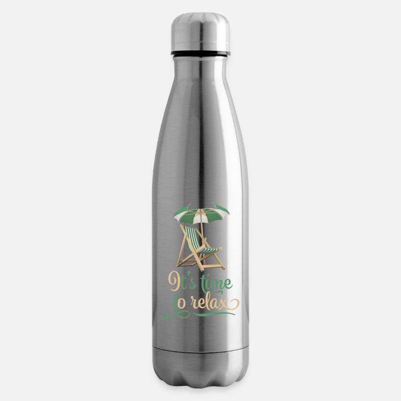 entspannen - Isolierflasche - Lightsilver