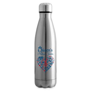 British Queen Monarchy Platinum Jubilee - Insulated Water Bottle - silver - Right