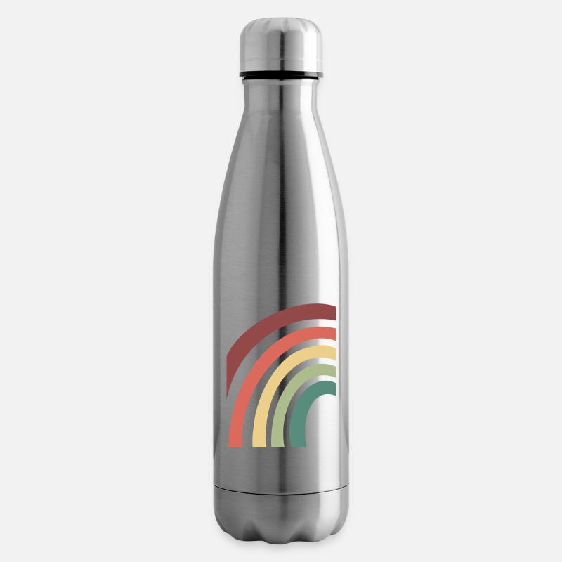 Arc-en-ciel - Bouteille isotherme - argent clair