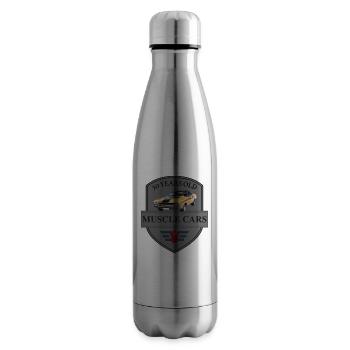 muscle cars - Insulated Water Bottle - silver - Right