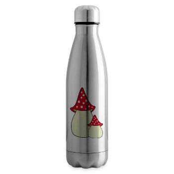 Fliegenpilz, Pilz im Wald Geschenk - Isolierflasche - Lightsilver - Rechts
