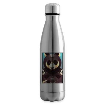 Pandabär Panda Astronaut Zukunft Sci-Fi Technik - Isolierflasche - Lightsilver - Rechts