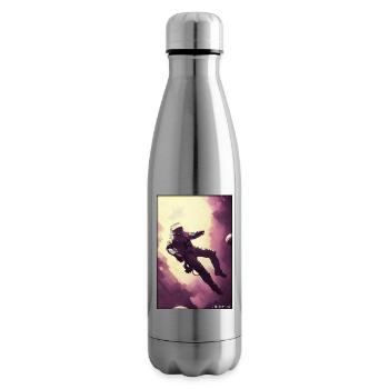 Technologie de science-fiction Astronaut Future - Bouteille isotherme - argent clair - Droite