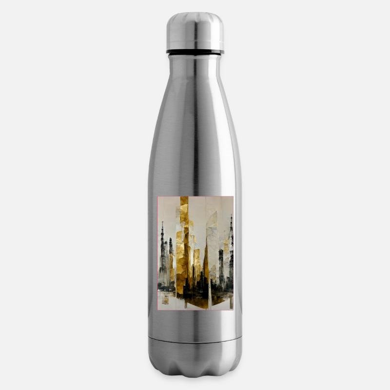 Abstract Tall Towers - Isolierflasche - Lightsilver