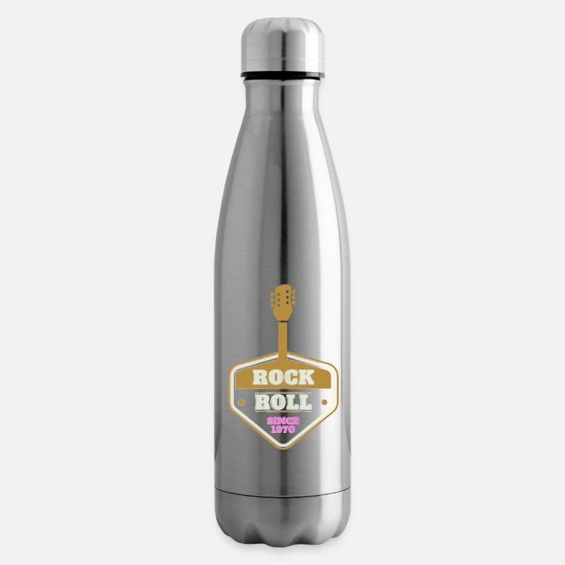 ROCK 'N' ROLL SINCE 1970 - Insulated Water Bottle - silver