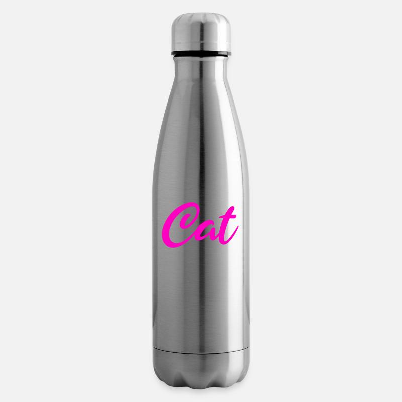 Cat Mom Geschenk white - Isolierflasche - Lightsilver