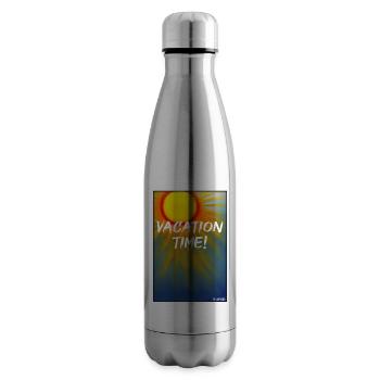VACATION TIME- Holiday Sun Party Beach Sea - Insulated Water Bottle - silver - Right