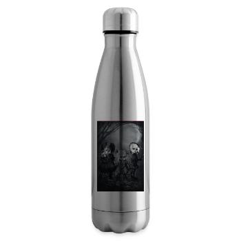 gothic babies Family Portrait - Insulated Water Bottle - silver - Right