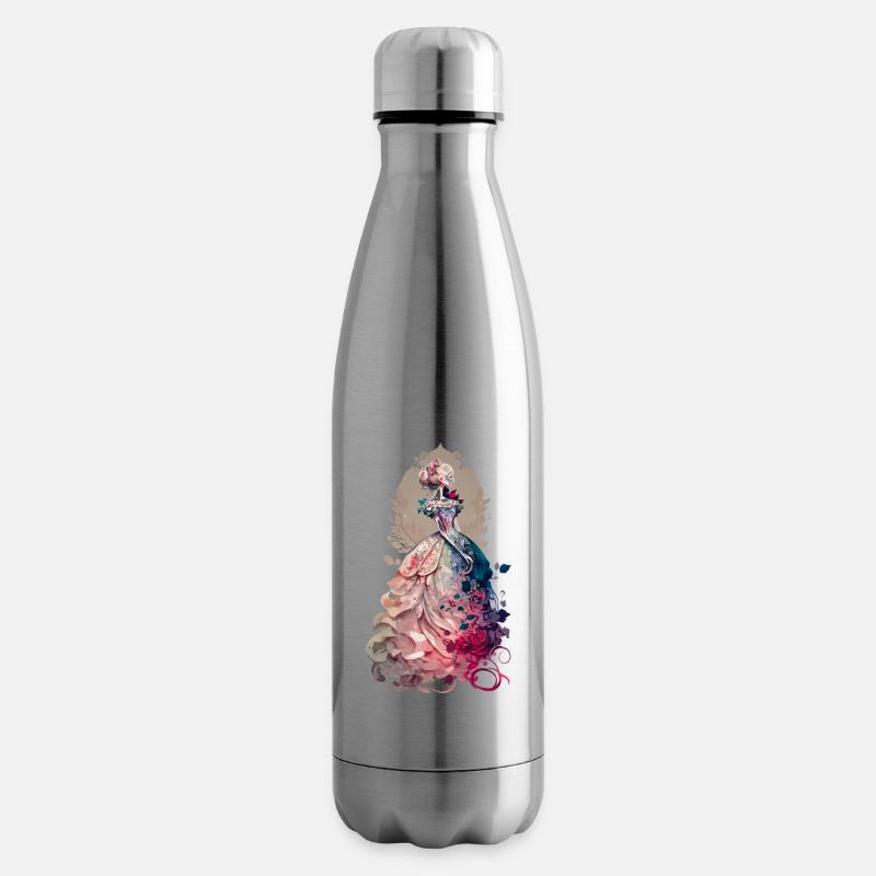 Lady Fleur - Bouteille isotherme - argent clair