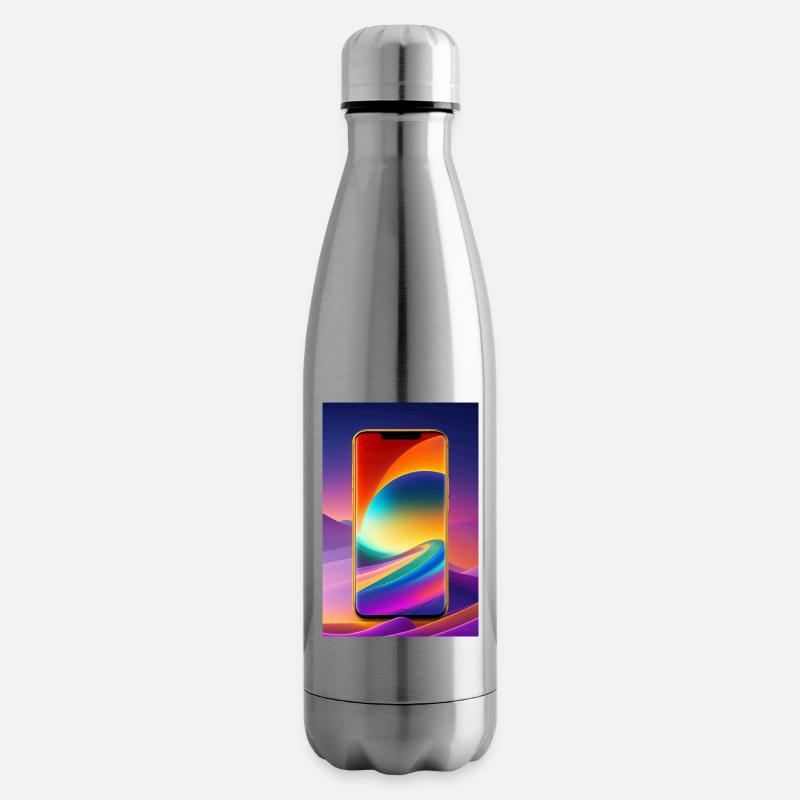 Mon téléphone portable - Bouteille isotherme - argent clair