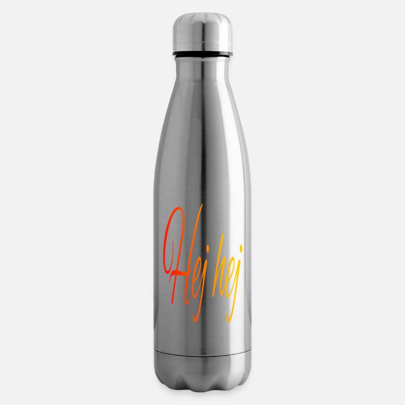 Hej hej - Sag Hallo auf Schwedisch - Isolierflasche - Lightsilver