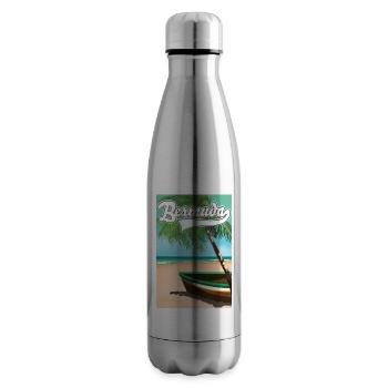 Bermuda Urlaubsplakat - Isolierflasche - Lightsilver - Rechts