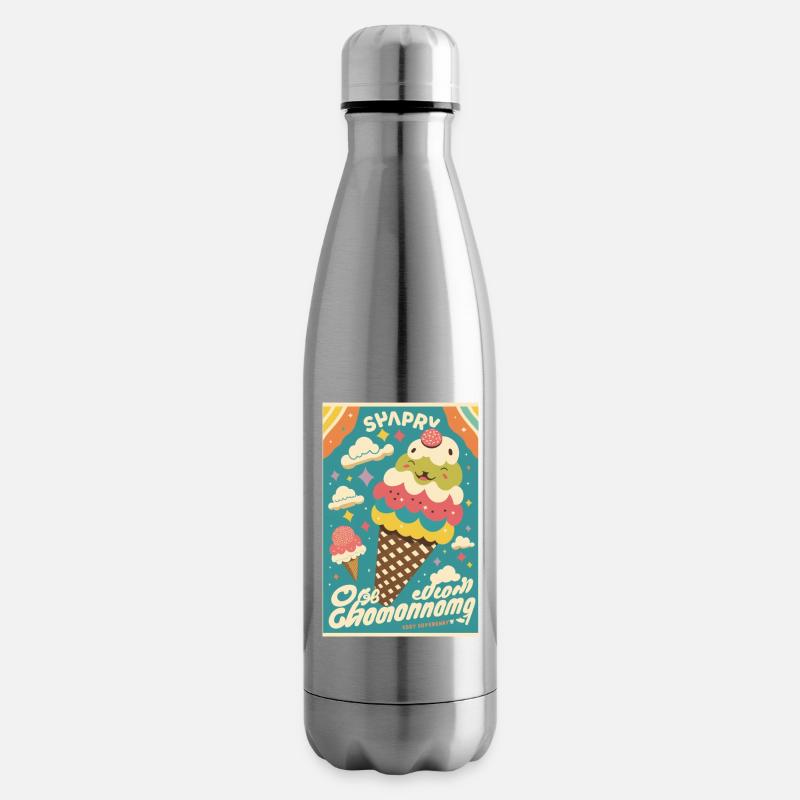 icecream style - Bouteille isotherme - argent clair