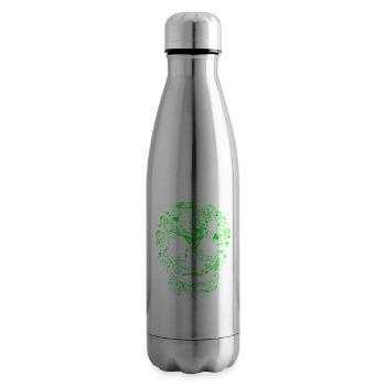 Gothic Skull Goth Style Dark Heavy Metal WGT - Insulated Water Bottle - silver - Right