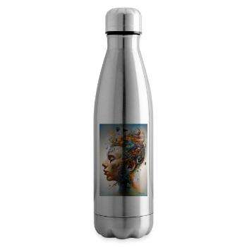 In love with music - Insulated Water Bottle - silver - Right