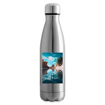 Geometry - Insulated Water Bottle - silver - Right