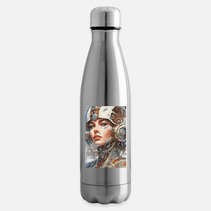 Retro Futurism - Isolierflasche - Lightsilver