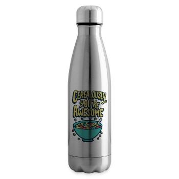 Céréalement, vous êtes génial - Bouteille isotherme - argent clair - Droite