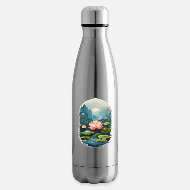 Lotusblume - Isolierflasche - Lightsilver
