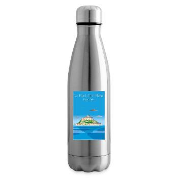 MONT SAINT MICHEL - Bouteille isotherme - argent clair - Droite