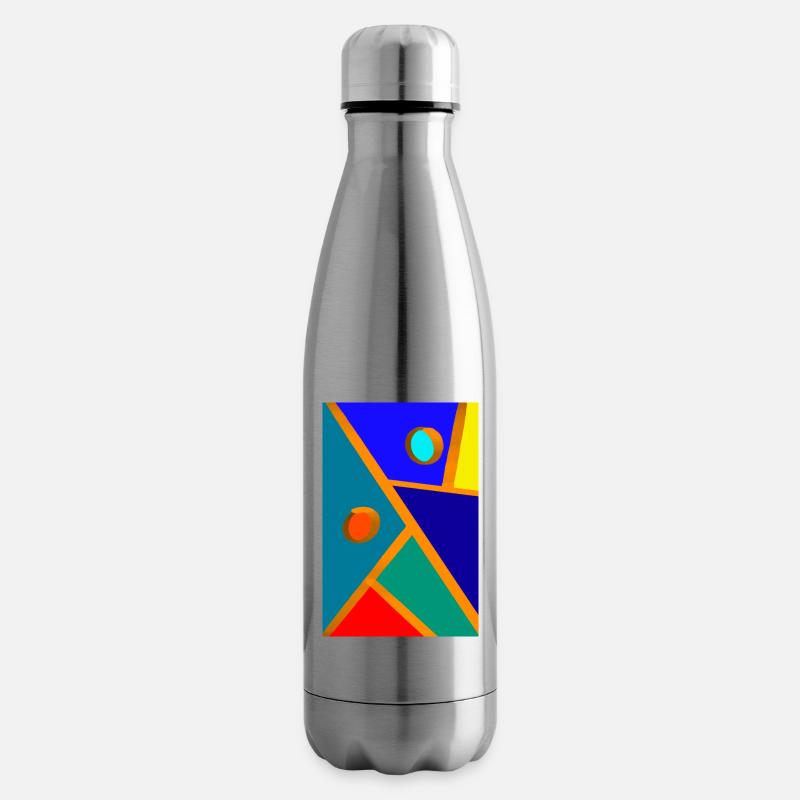 Abstract art - Insulated Water Bottle - silver