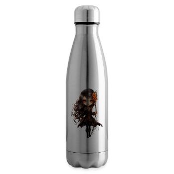 Forêt de Dollie - Bouteille isotherme - argent clair - Droite