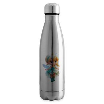 Petite Fée 3 - Bouteille isotherme - argent clair - Droite