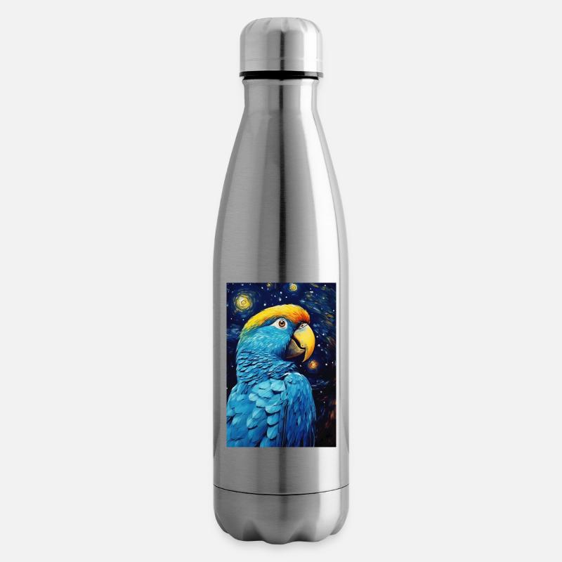 Papagei - Isolierflasche - Lightsilver