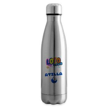 LOTO - BINGO - 1 - ATILLA - Bouteille isotherme - argent clair - Droite