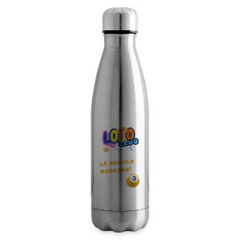 LOTO - BINGO - 3 - LE COUPLE MODERNE - Bouteille isotherme - argent clair - Droite
