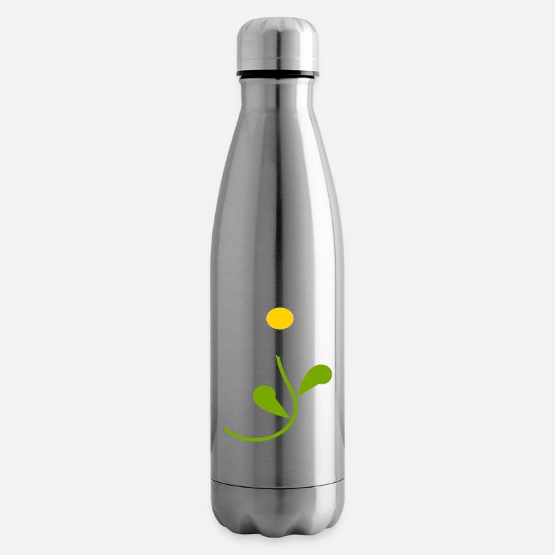 Gänseblümchen Blume weiß weiße Blume Blumen weiß - Isolierflasche - Lightsilver