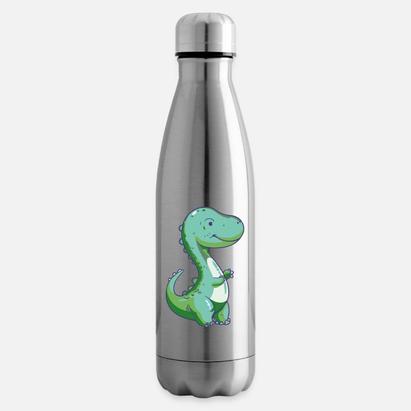 Dinosaurier - Isolierflasche - Lightsilver