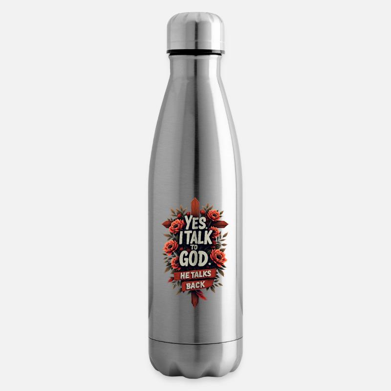 Gott antwortet - Isolierflasche - Lightsilver