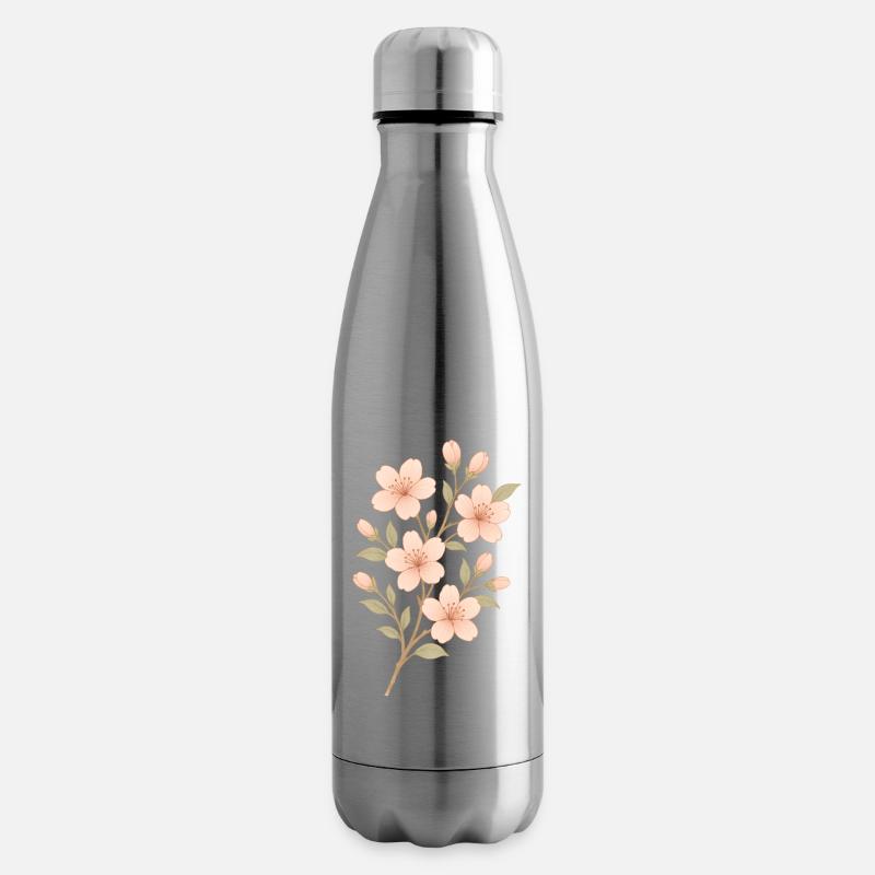 Flowers - Isolierflasche - Lightsilver