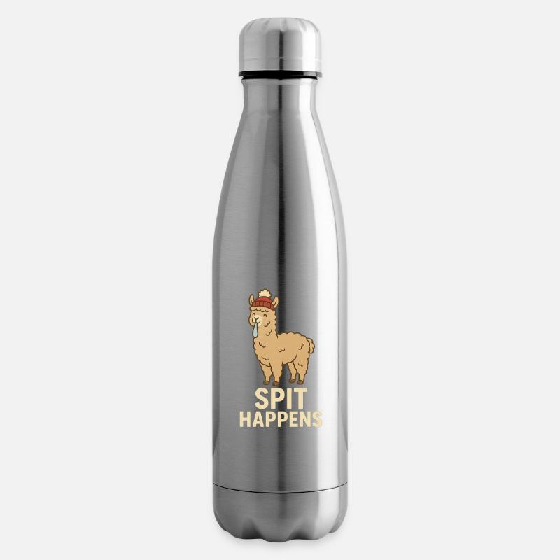 SPIT HAPPENS - Isolierflasche - Lightsilver