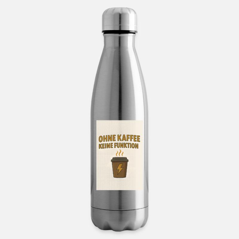 Kaffeekultur Humor Design - Isolierflasche - Lightsilver