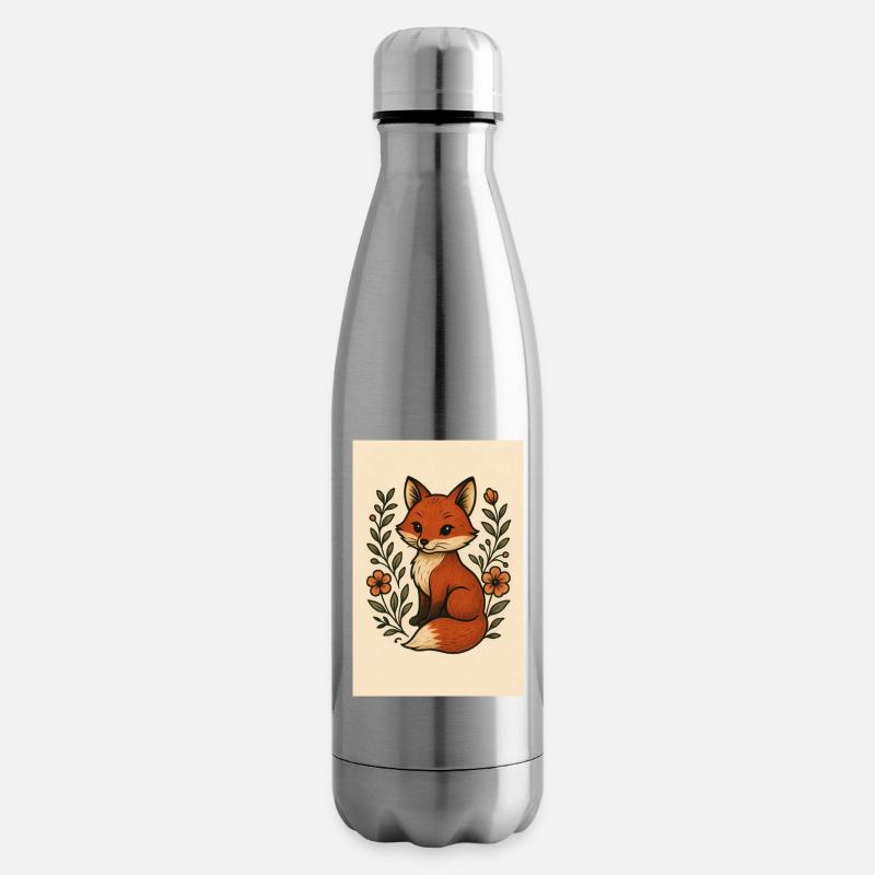 Grande écaille de tortue - Bouteille isotherme - argent clair