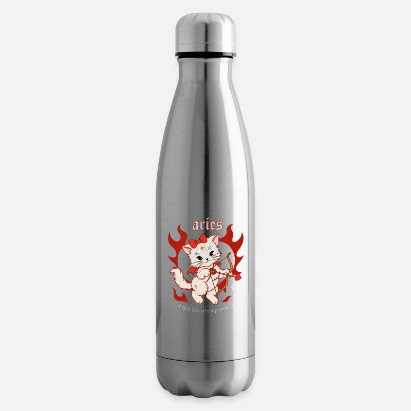 Archer Chaton de Feu Bélier - Bouteille isotherme - argent clair